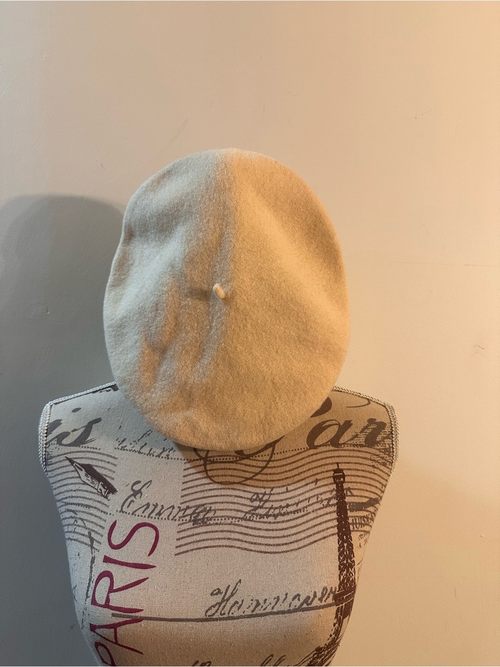 Classic Cream Wool Beret - Women Accessories Hat